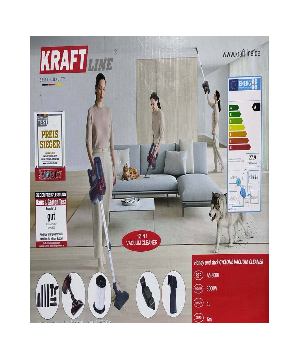 ASPIRATEUR KRAFT 3000W 12 IN 1