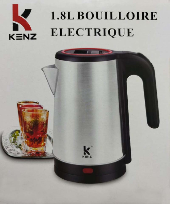 BOUILLOIRE ÉLECTRIQUE 1.8L INOX KENZ