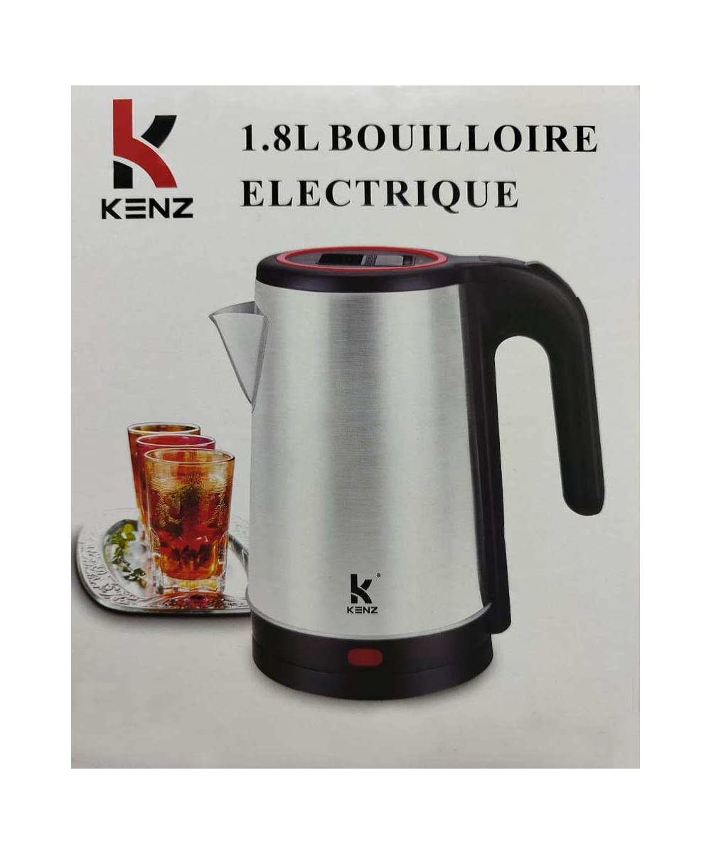 BOUILLOIRE ÉLECTRIQUE 1.8L INOX KENZ