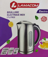 BOUILLOIRE ÉLECTRIQUE 1.7L INOX LAMACOM 2200W