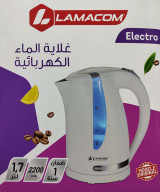 Bouilloire Électrique LAMAKOM 1.7L - 2200W en Plastique alimentaire| Qualité & Rapidité