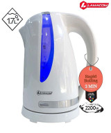 Bouilloire Électrique LAMAKOM 1.7L - 2200W en Plastique alimentaire| Qualité & Rapidité