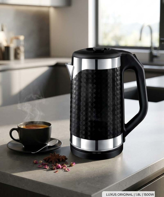 Bouilloire Électrique LUXUS 1.8L - 1500W en Plastique alimentaire| Qualité & Rapidité