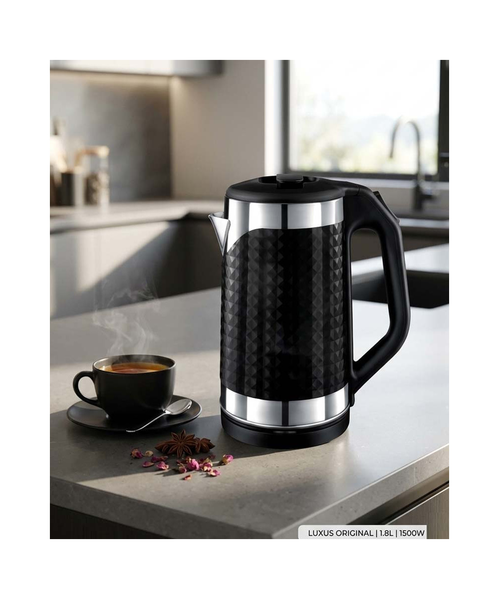 Bouilloire Électrique LUXUS 1.8L - 1500W en Plastique alimentaire| Qualité & Rapidité