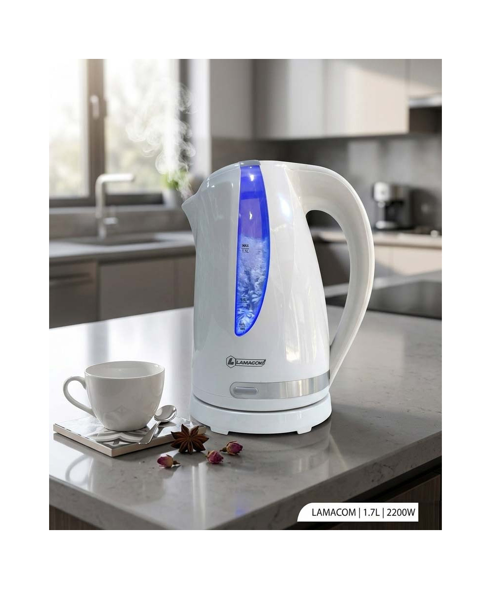 BOUILLOIRE ÉLECTRIQUE 1.7L LAMACOM 2200W