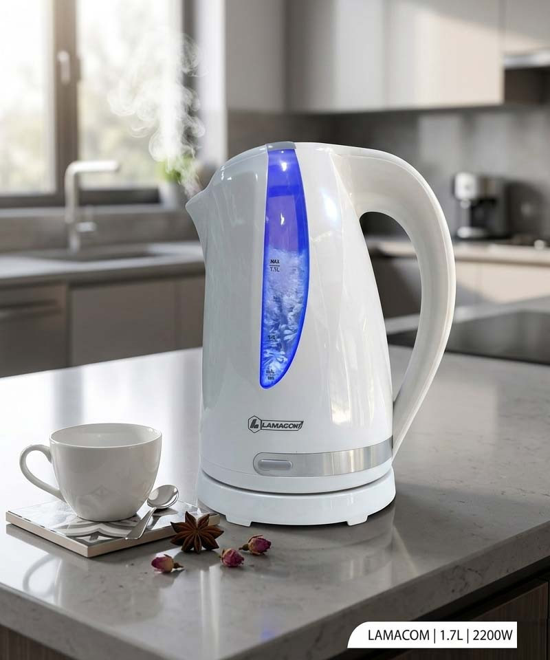 BOUILLOIRE ÉLECTRIQUE 1.7L LAMACOM 2200W