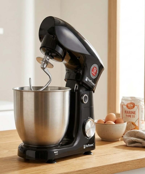 Robot Pâtissier HOFFMANS 6L 1500W - Multifonction & Robuste | IMRANEMALL