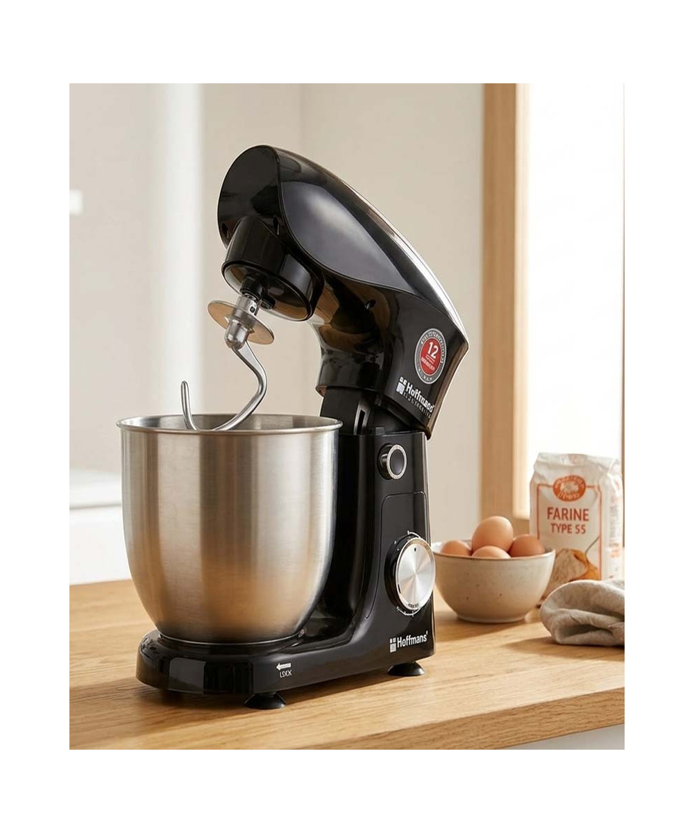 Robot Pâtissier HOFFMANS 6L 1500W - Multifonction & Robuste | IMRANEMALL