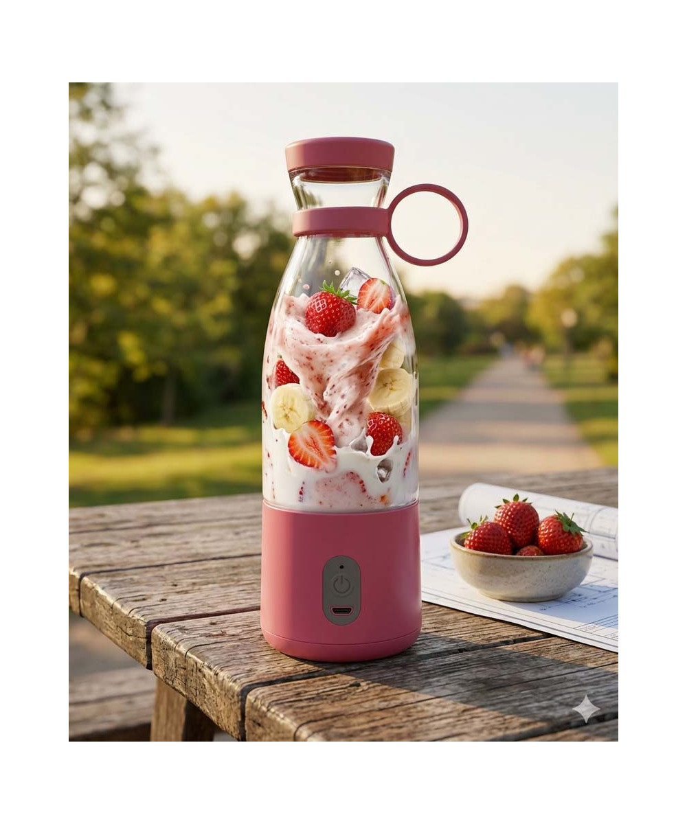 BLENDER MIXEUR PORTABLE RECHARGEABLE | Mini Juicer 420ml & Smoothies | IMRANEMALL