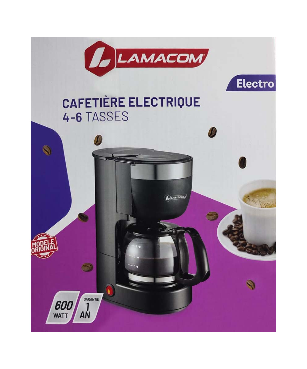 CAFETIÈRE ÉLECTRIQUE 6 TASSES - 600W | FITRE PERMANANT | IMRANEMALL