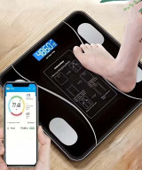 IMRANEMALL | ميزان حمام رقمي رفيع بسعة 180 كجم | ميزان دقيق بزجاج مقوى