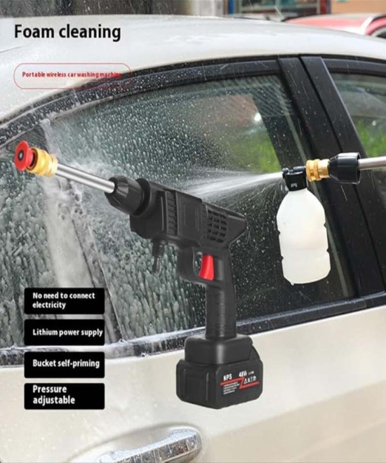 Nettoyeur Haute Pression Sans Fil 48V | Pistolet de Lavage Portable | IMRANEMALL