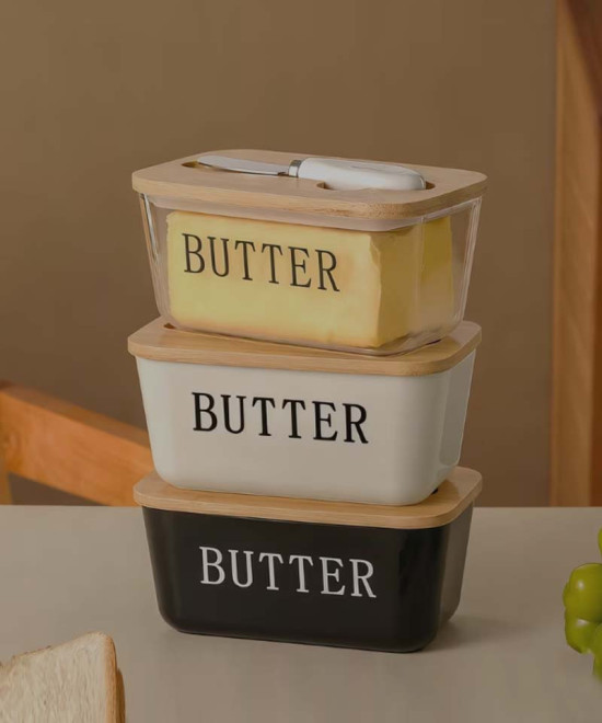 POT À BEURRE EN PORCELAINE