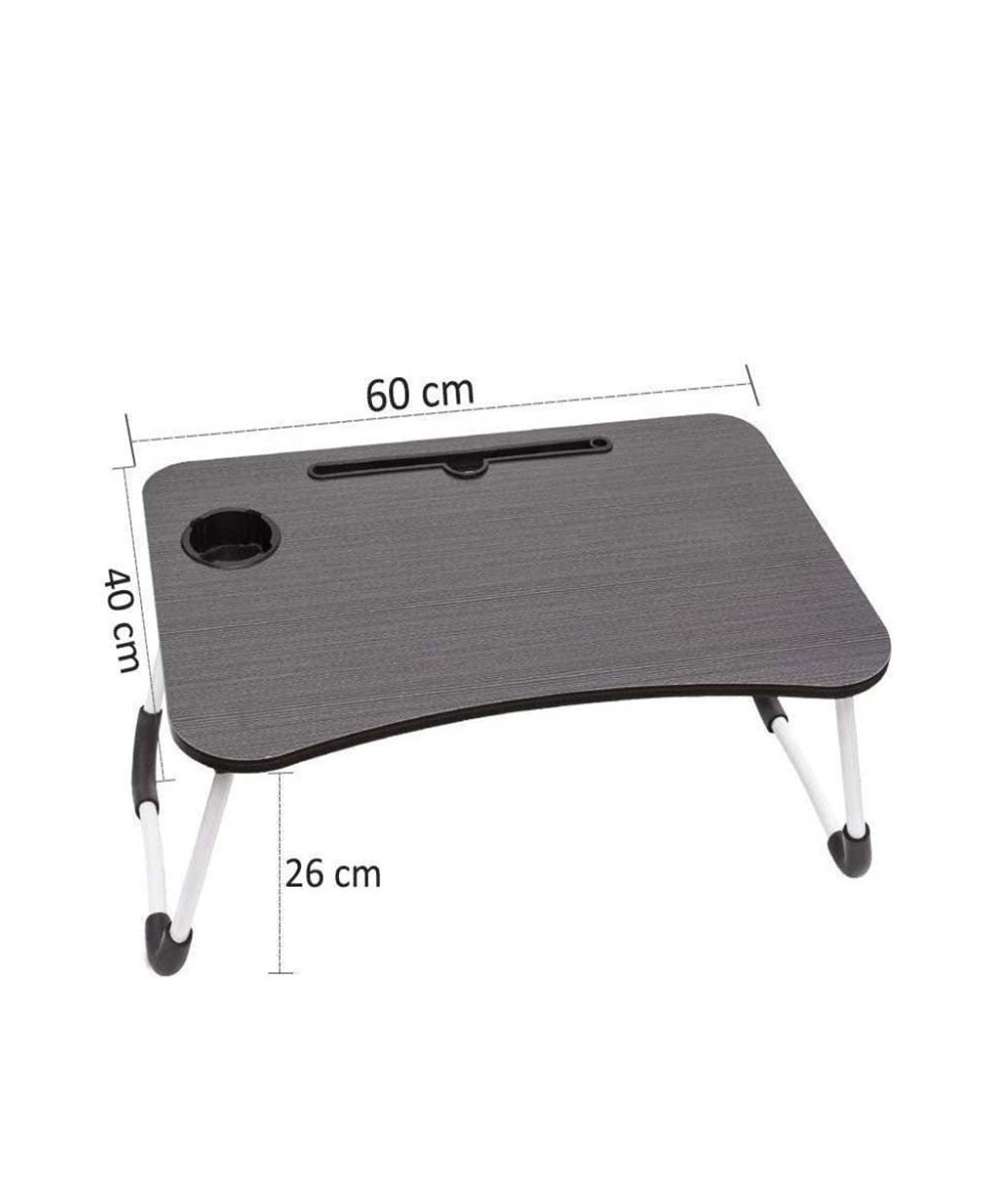 Table de Lit Pliable pour PC Portable | Support Multifonction avec Porte-Gobelet | IMRANEMALL