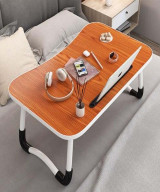 Table de Lit Pliable pour PC Portable | Support Multifonction avec Porte-Gobelet | IMRANEMALL