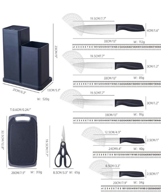 ENSEMBLE D'USTENSILES DE CUISINE AVEC PORTE-LOUCHE EN SILICONE