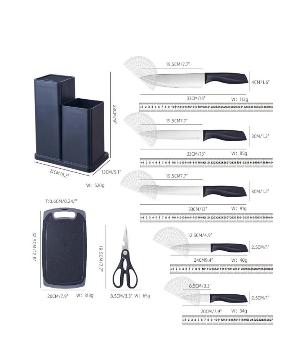 ENSEMBLE D'USTENSILES DE CUISINE AVEC PORTE-LOUCHE EN SILICONE