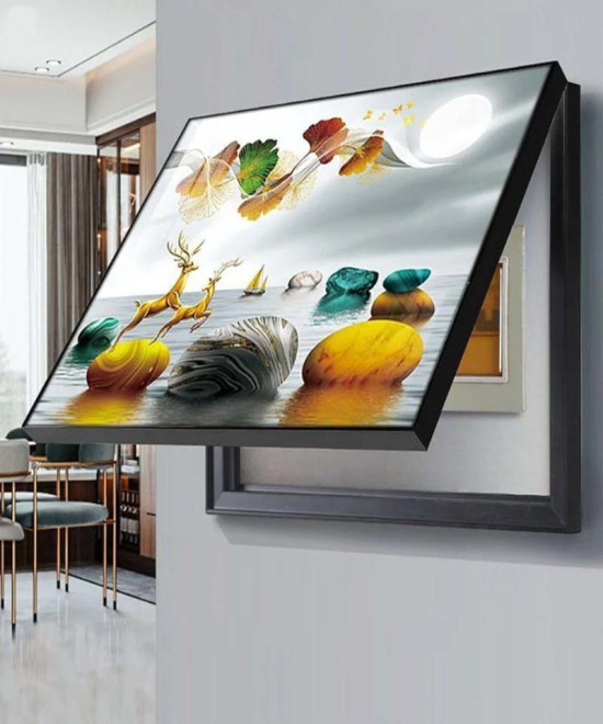 TABLEAU DÉCORATIF POUR COFFRET ÉLECTRIQUE, CACHE BOITE DE FUSIBLES