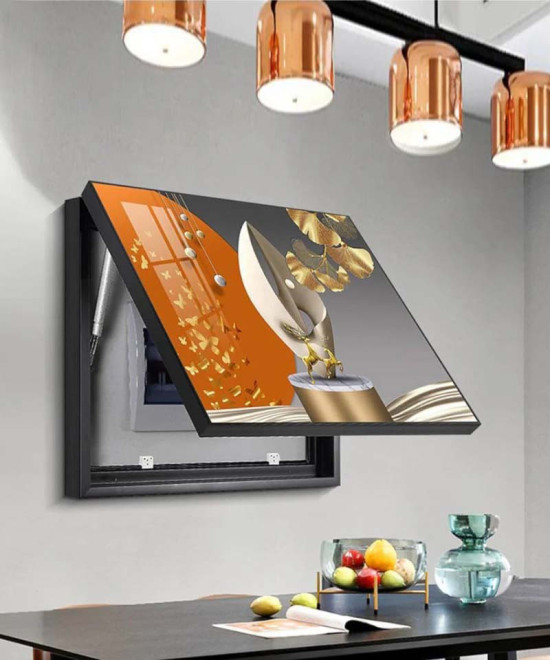 TABLEAU DÉCORATIF POUR COFFRET ÉLECTRIQUE, CACHE BOITE DE FUSIBLES