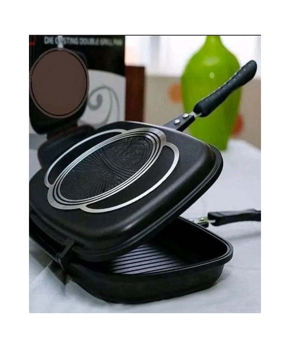 POÊLE DOUBLE FACE ANTIADHÉSIVE EN CÉRAMIQUE – POÊLE A GRILLER MULTIFONCTIONS