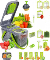 TRANCHEUSE À LEGUMES PROFESSIONNELL, HACHOIR AVEC LAMES INTERCHANGEABLES