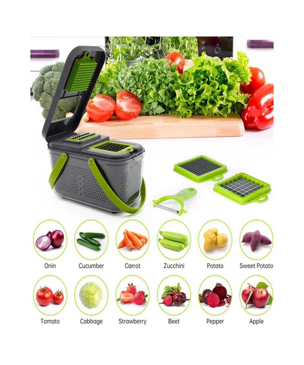 TRANCHEUSE À LEGUMES PROFESSIONNELL, HACHOIR AVEC LAMES INTERCHANGEABLES