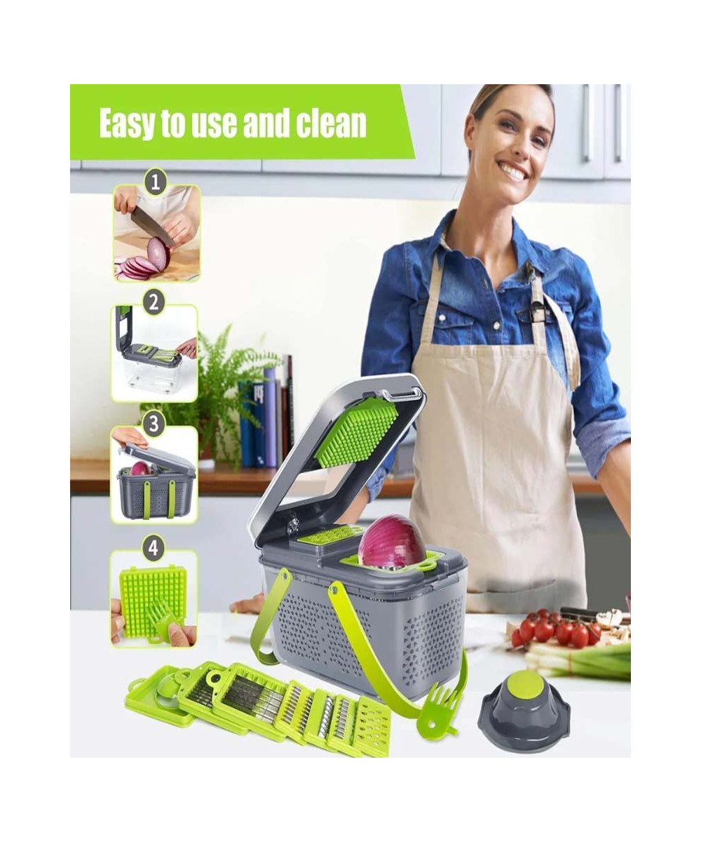 TRANCHEUSE À LEGUMES PROFESSIONNELL, HACHOIR AVEC LAMES INTERCHANGEABLES