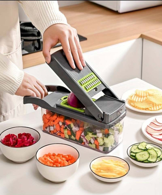 TRANCHEUSE À LEGUMES PROFESSIONNELL, HACHOIR AVEC LAMES INTERCHANGEABLES