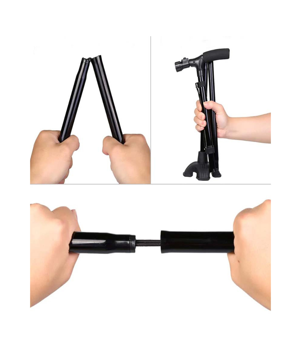 CANNE DE MARCHE PLIANTE MÉDICALE AVEC TORCHE INTÉGRÉ