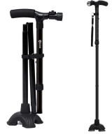 CANNE DE MARCHE PLIANTE MÉDICALE AVEC TORCHE INTÉGRÉ