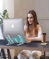 Support PC Portable & Tablette Ajustable | Design Ergonomique Pliable | IMRANEMALL