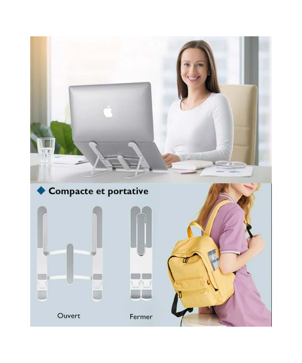 Support PC Portable & Tablette Ajustable | Design Ergonomique Pliable | IMRANEMALL