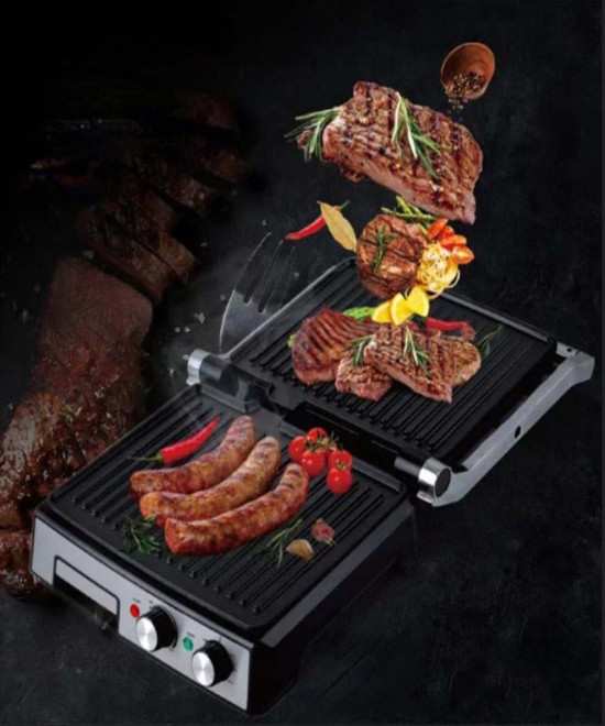 PANINI GRILL ELECTRIQUE MULTIFONCTION RAF, ANTI-ADHESIF, OUVERTURE 180°