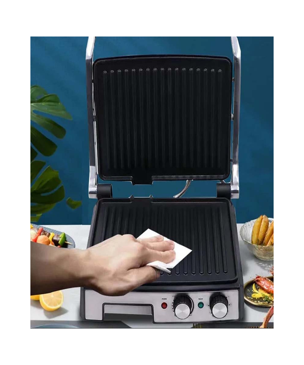 PANINI GRILL ELECTRIQUE MULTIFONCTION RAF, ANTI-ADHESIF, OUVERTURE 180°