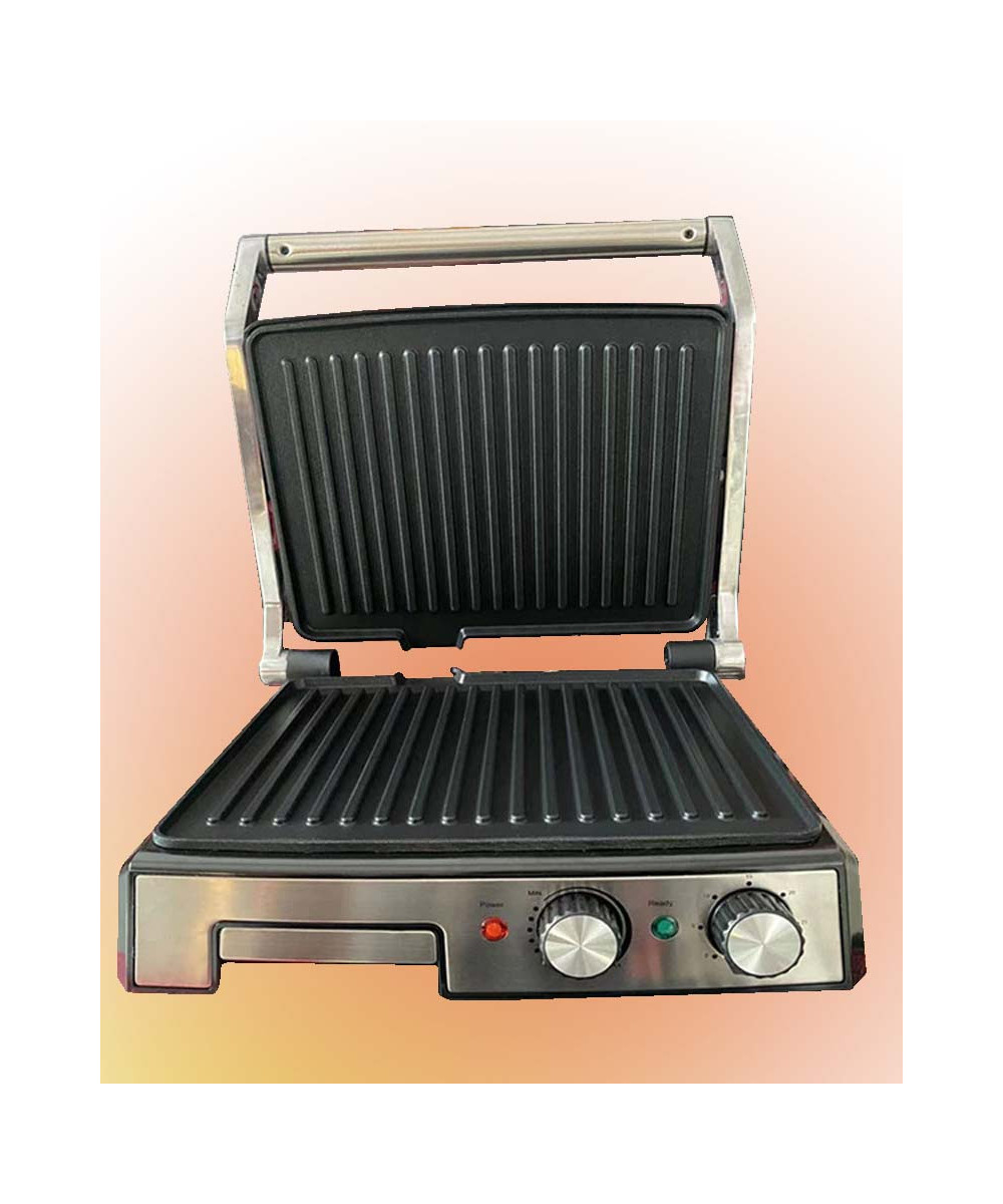 PANINI GRILL ELECTRIQUE MULTIFONCTION RAF, ANTI-ADHESIF, OUVERTURE 180°