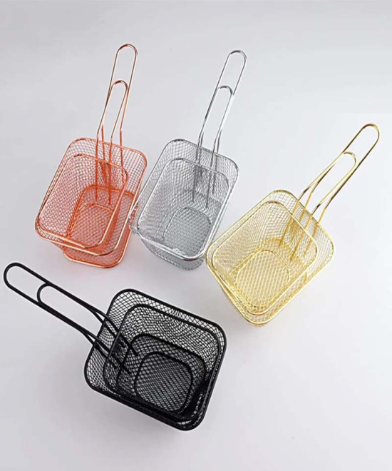 LES PANIERS À FRITTES EN INOX