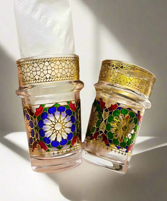 VERRES DE THÉ TRADITIONNEL MAROCAIN