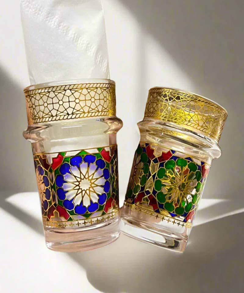 VERRES DE THÉ TRADITIONNEL MAROCAIN