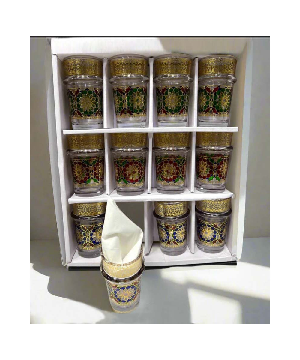 VERRES DE THÉ TRADITIONNEL MAROCAIN