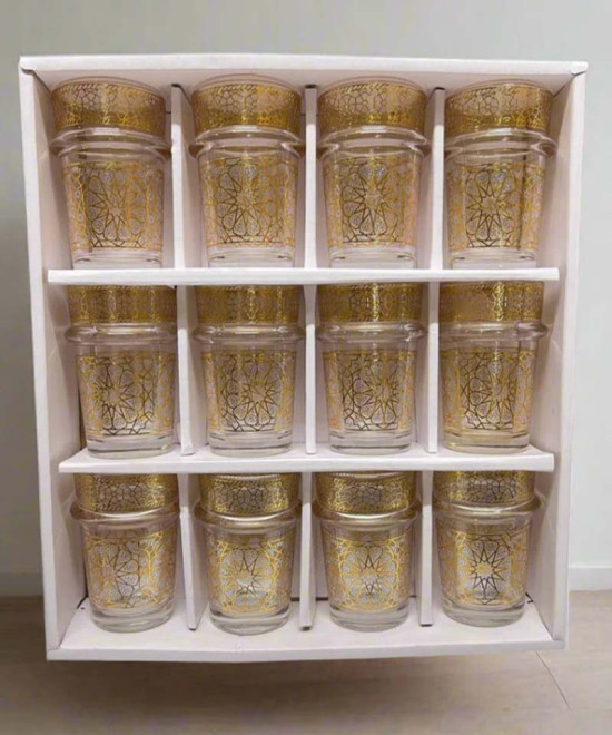 VERRES DE THÉ TRADITIONNEL MAROCAIN