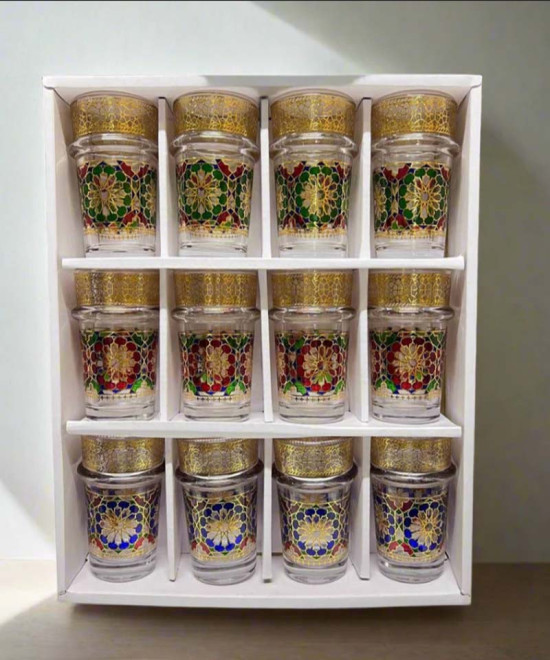 VERRES DE THÉ TRADITIONNEL MAROCAIN