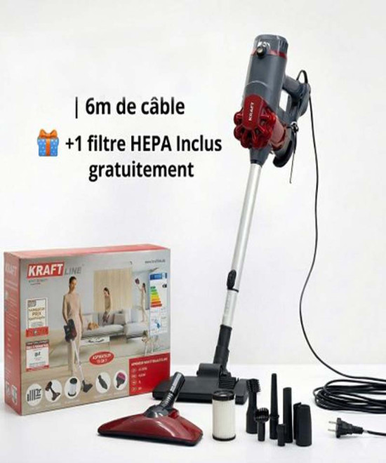 Aspirateur Traîneau KRAFT 4500W - Puissance Maximum & Filtration HEPA | IMRANEMALL