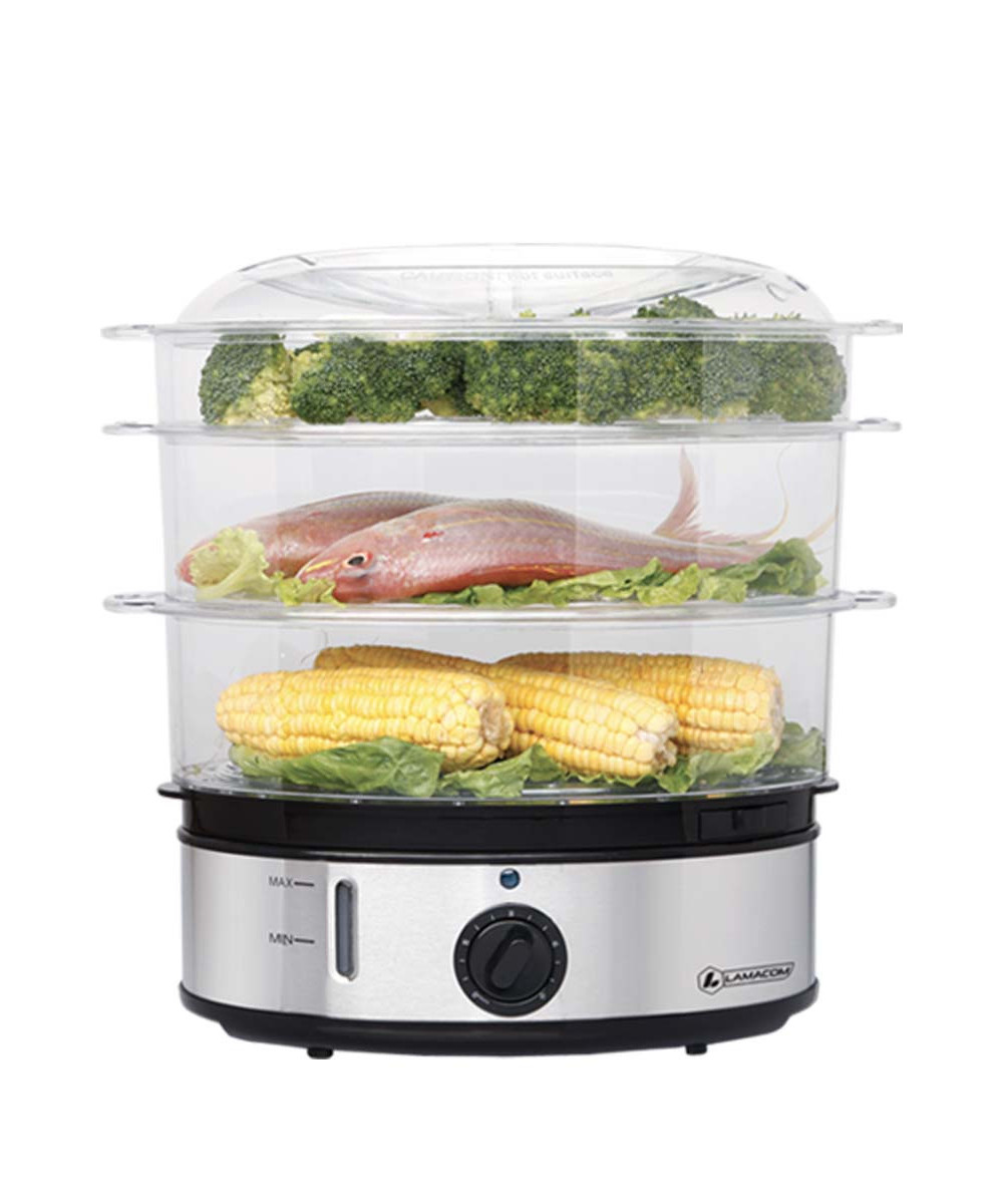 CUISSEUR À VAPEUR ÉLECTRIQUE 3 ÉTAGES - 800W