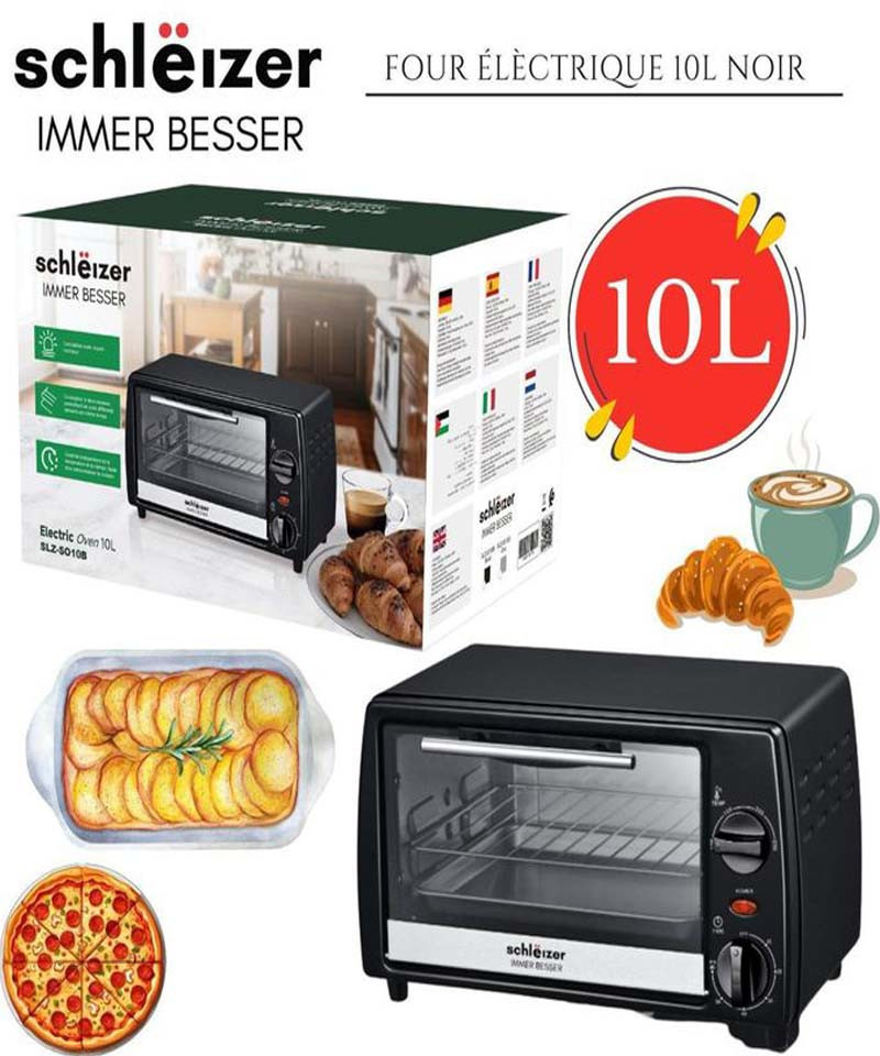 IMRANEMALL | فرن كهربائي صغير من شليزر، سعة 10 لترات، 750 واط | السعر في المغرب | عمران مول